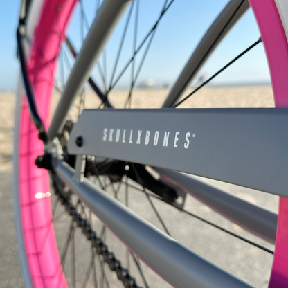SKULLXBONES Women's Beach Cruiser - FLAT GREY/PINK
