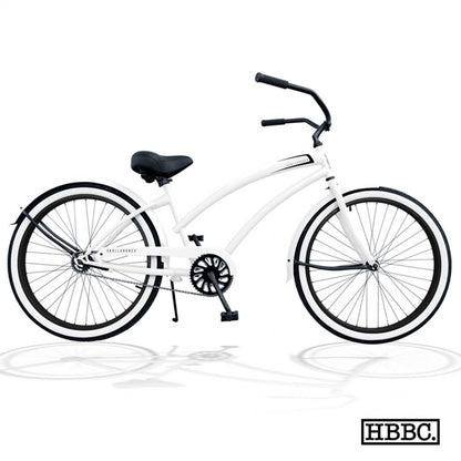 SKULLXBONES Women's Beach Cruiser - ROVER WHITE / BLACK