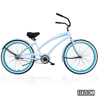 SKULLXBONES Women's Beach Cruiser - ROVER WHITE/MINT