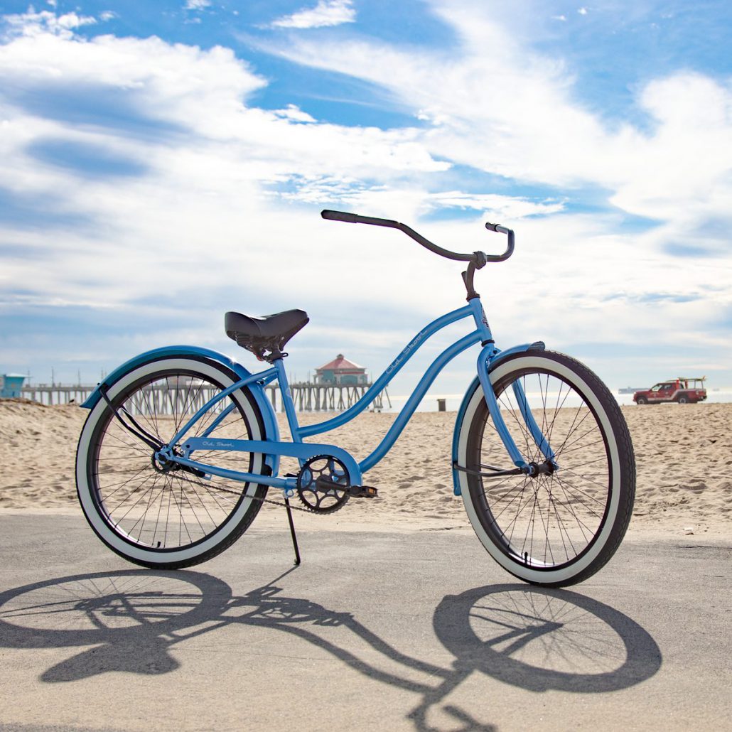 OLD SKOOL Women's Beach Cruiser – Metallic Sky Blue