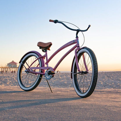 SKULLXBONES Women's Beach Cruiser 3 Speed - DESERT LILAC