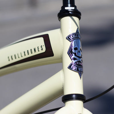SKULLXBONES Women's Beach Cruiser 3 Speed - GLOSS VANILLA/BROWN