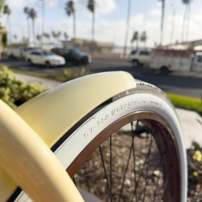 SKULLXBONES Women's Beach Cruiser 3 Speed - GLOSS VANILLA/BROWN